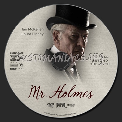 Mr. Holmes dvd label