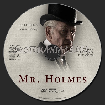 Mr. Holmes dvd label