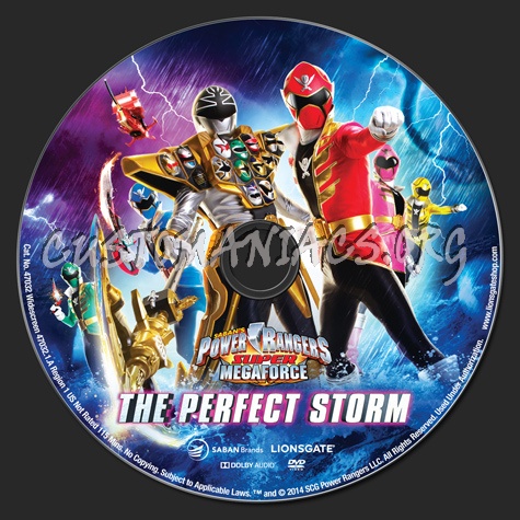 Power Rangers Super Megaforce The Perfect Storm Volume 3 dvd label