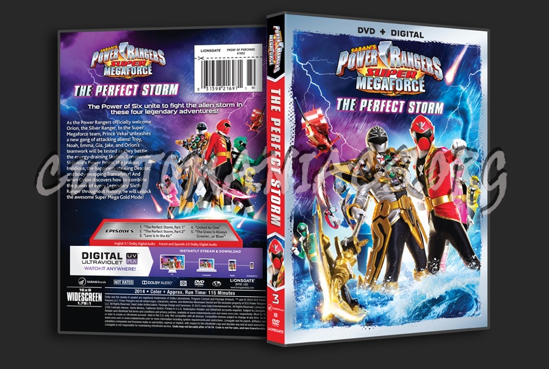 Power Rangers Super Megaforce The Perfect Storm Volume 3 dvd cover
