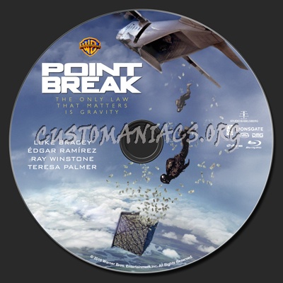 Point Break (2015) blu-ray label