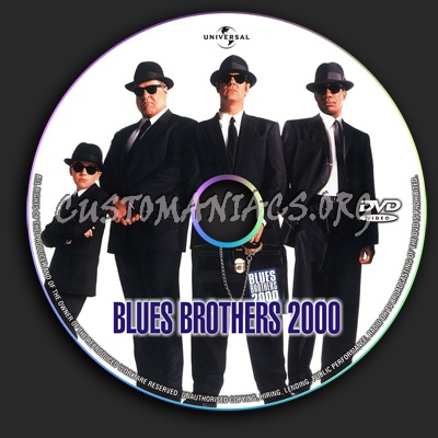 Blues Brothers 2000 dvd label