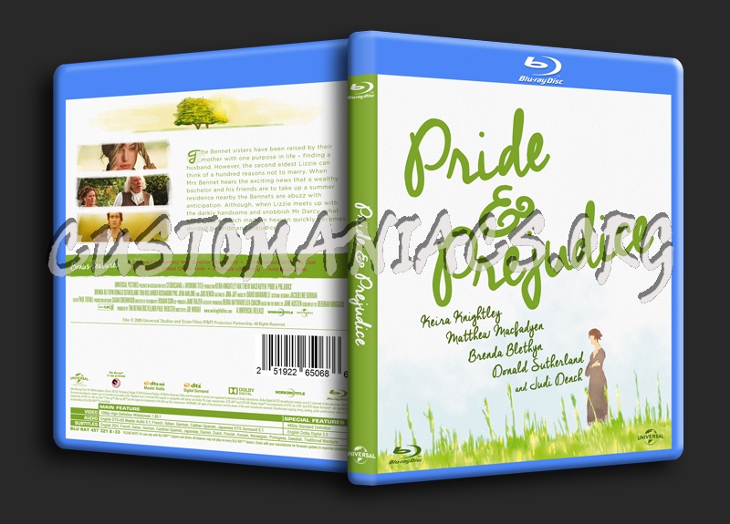 Pride & Prejudice blu-ray cover