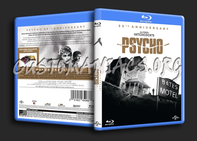 Psycho blu-ray cover