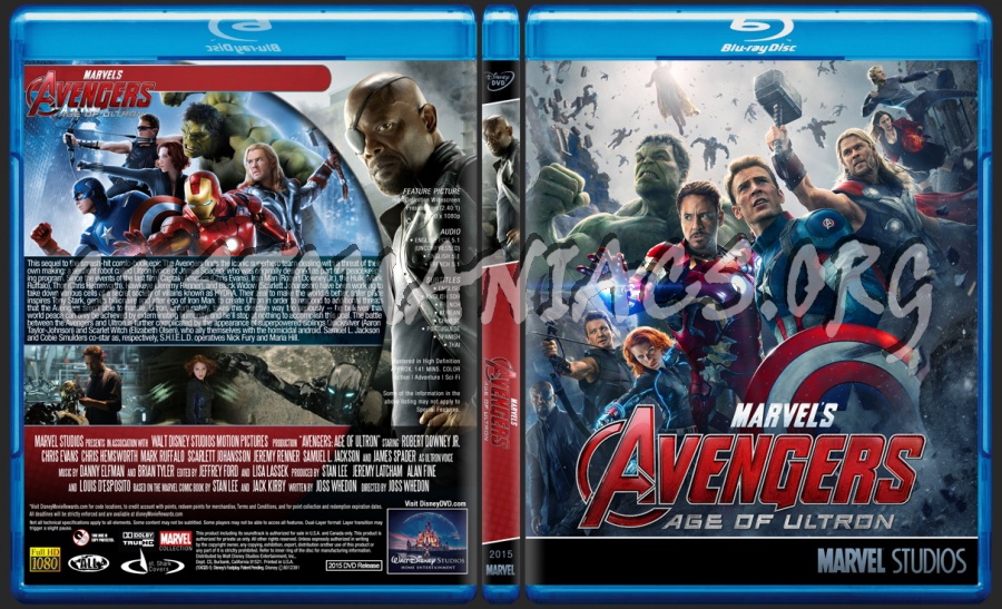 Avengers: Age of Ultron - Marvel Collection blu-ray cover