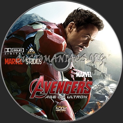 Avengers Age of Ultron dvd label