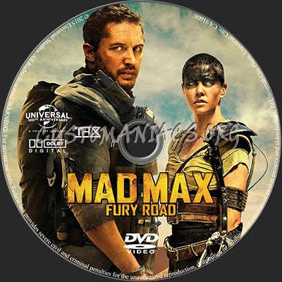 Mad Max Fury Road dvd label