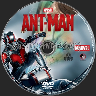 Ant-Man dvd label