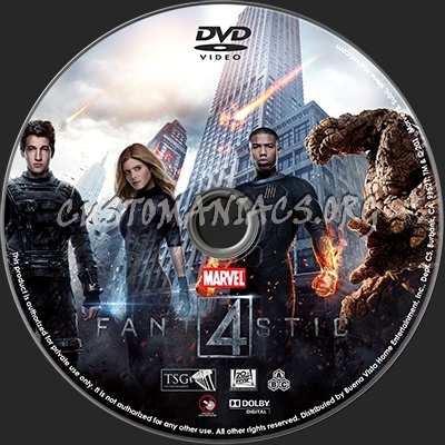 Fantastic Four dvd label