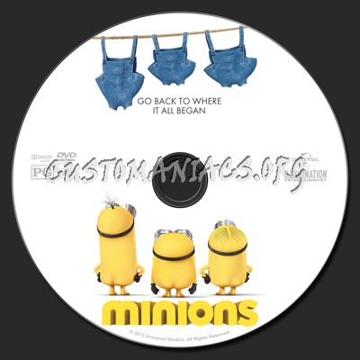 Minions dvd label