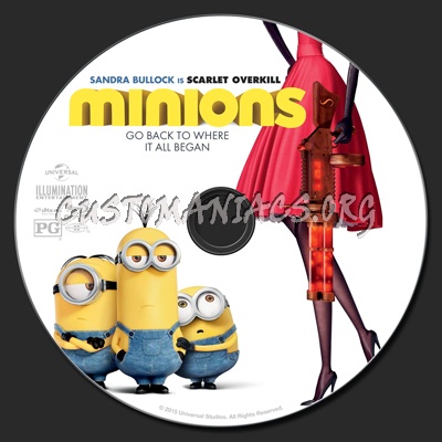 Minions blu-ray label