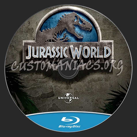 Jurassic World blu-ray label