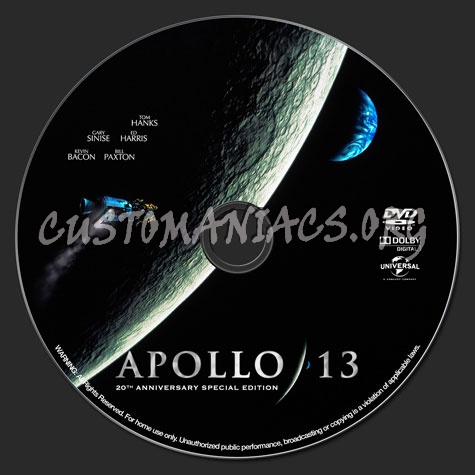 Apollo 13 (20th Anniversary Special Edition) dvd label