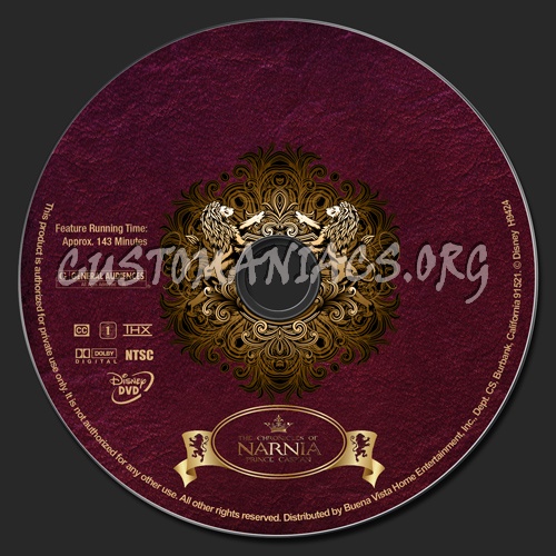 The Chronicles of Narnia: Prince Caspian dvd label