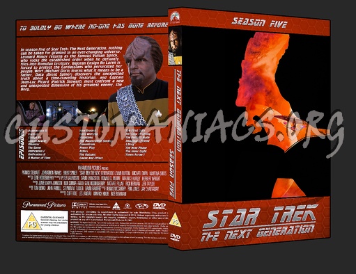 Star Trek The Next Generation: Season 5 dvd cover