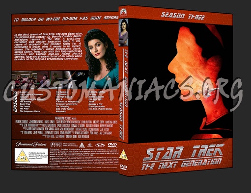 Star Trek The Next Generation: Season 3 dvd cover