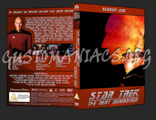 Star Trek The Next Generation: Season 1 dvd cover