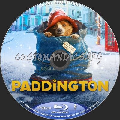 Paddington blu-ray label