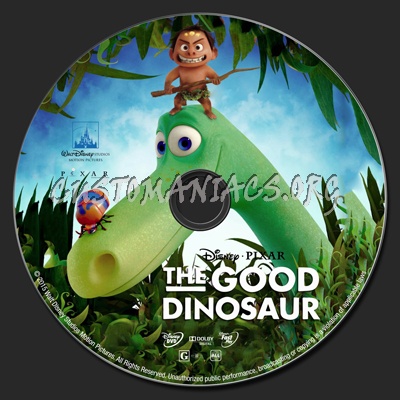 The Good Dinosaur dvd label