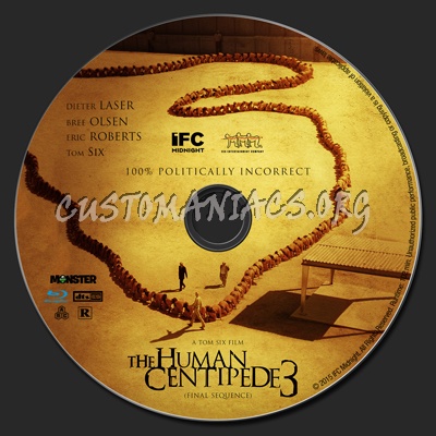 The Human Centipede 3 blu-ray label