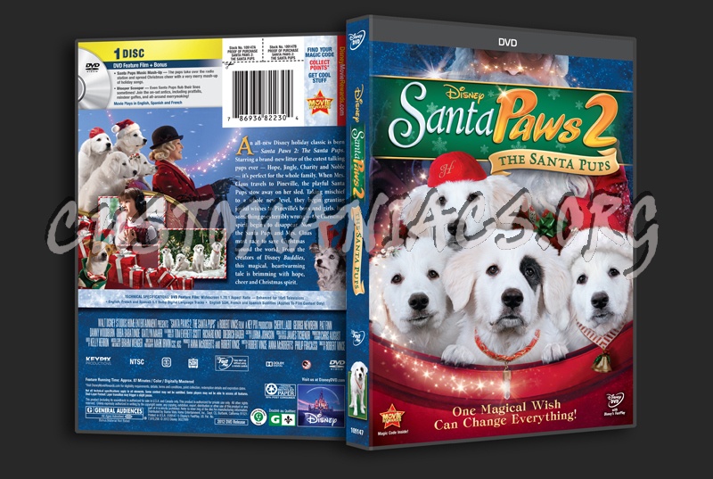 Santa Paws 2 The Santa Pups dvd cover