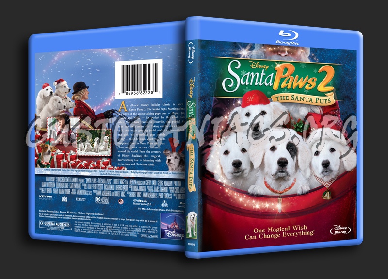 Santa Paws 2 The Santa Pups blu-ray cover