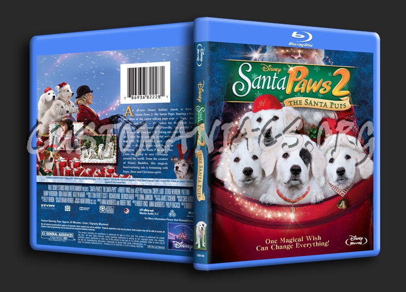 Santa Paws 2 The Santa Pups blu-ray cover