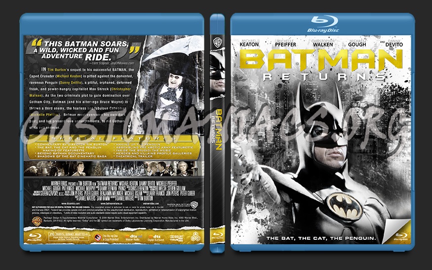 Batman Returns blu-ray cover