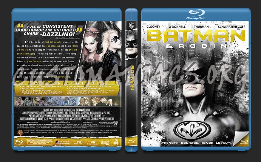 Batman and Robin blu-ray cover