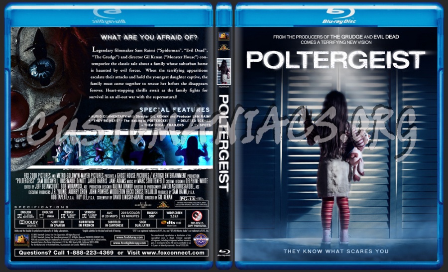 Poltergeist (2015) blu-ray cover
