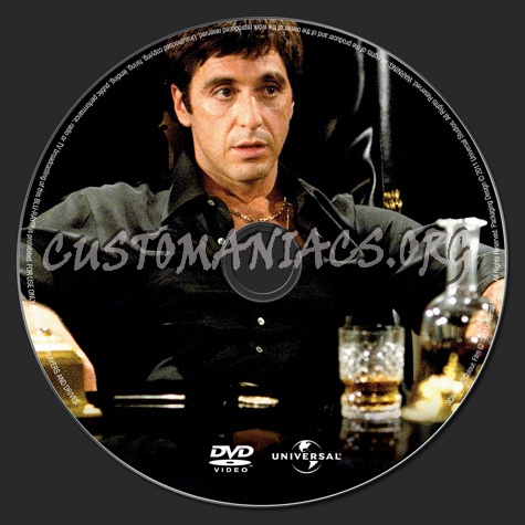Scarface dvd label