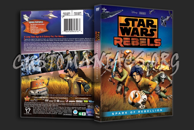 Star Wars Rebels Spark of Rebellion dvd cover