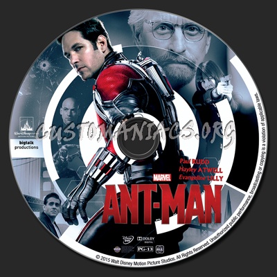 Ant-man dvd label