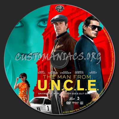 The Man From UNCLE (U.N.C.L.E.) dvd label