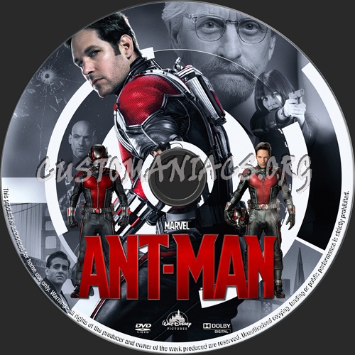 Ant-Man dvd label