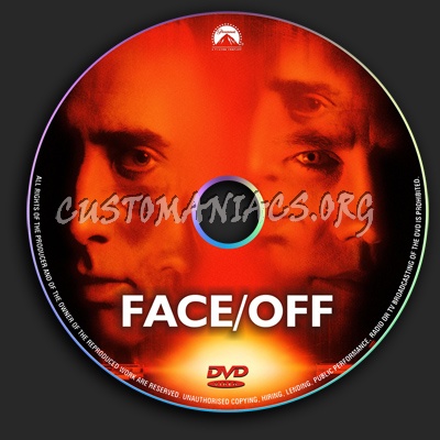 Face Off dvd label