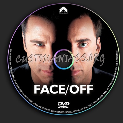 Face Off dvd label