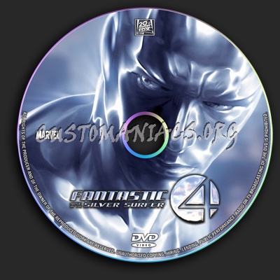 Fantastic Four - Rise of the Silver Surfer dvd label