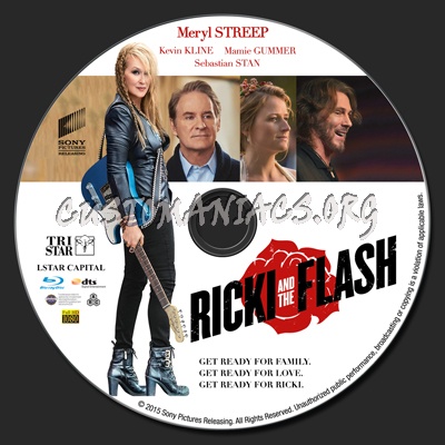 Ricki and the Flash blu-ray label