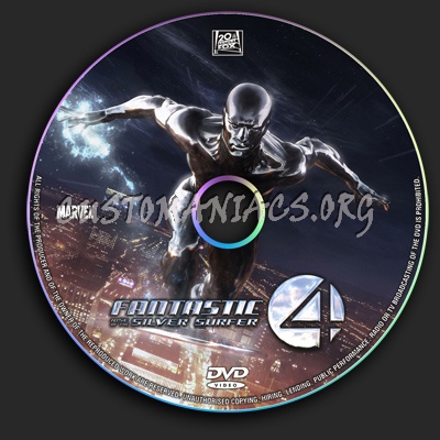 Fantastic Four - Rise of the Silver Surfer dvd label