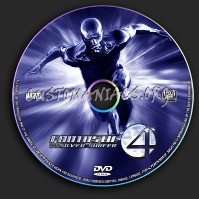 Fantastic Four - Rise of the Silver Surfer dvd label