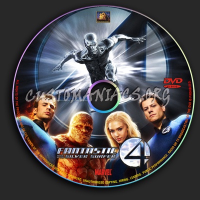 Fantastic Four - Rise of the Silver Surfer dvd label