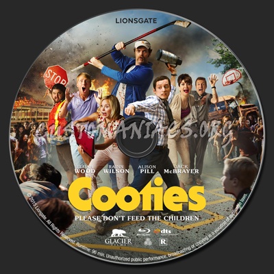 Cooties blu-ray label