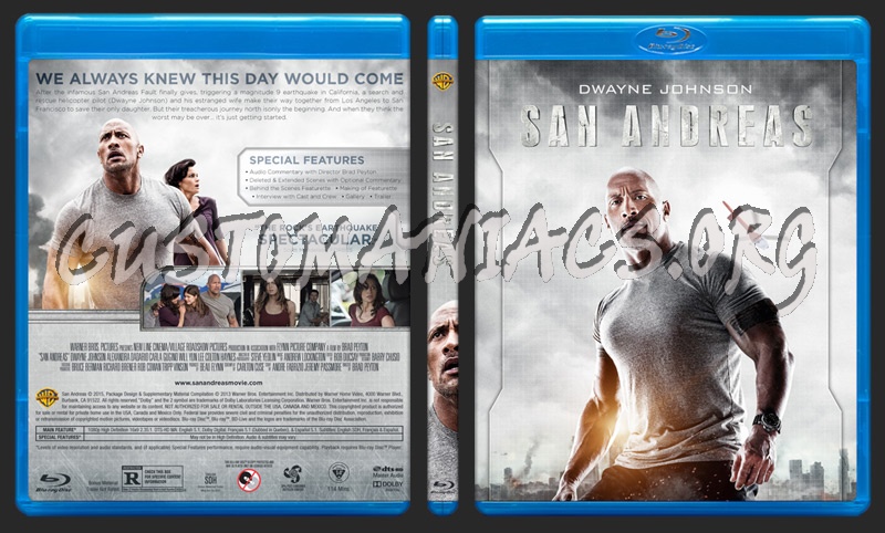 San Andreas blu-ray cover