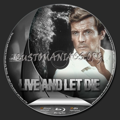 Live and Let Die blu-ray label