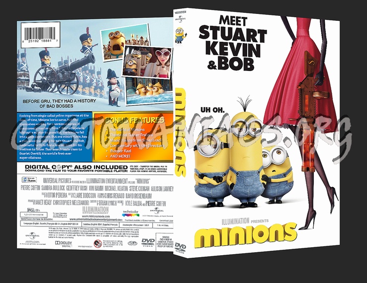 Minions dvd cover