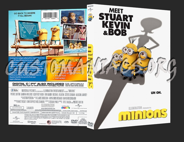 Minions dvd cover