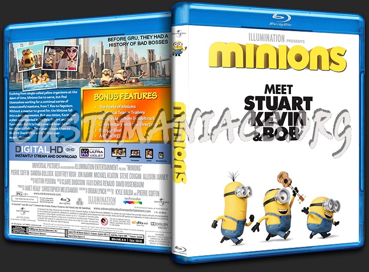 Minions blu-ray cover