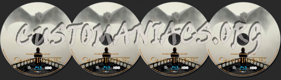 Game of Thrones Season 5 blu-ray label