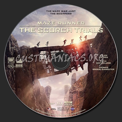 Maze Runner: The Scorch Trials blu-ray label